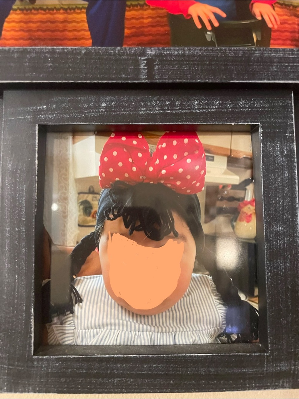 Baby Cabbage Patch type wig with bow